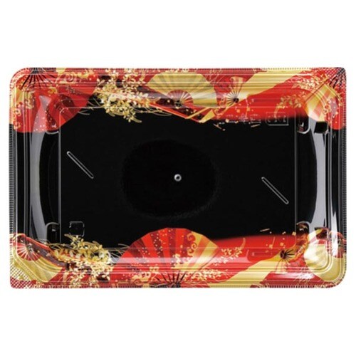 四季皿2−4 本体 扇ばやし赤 12セット