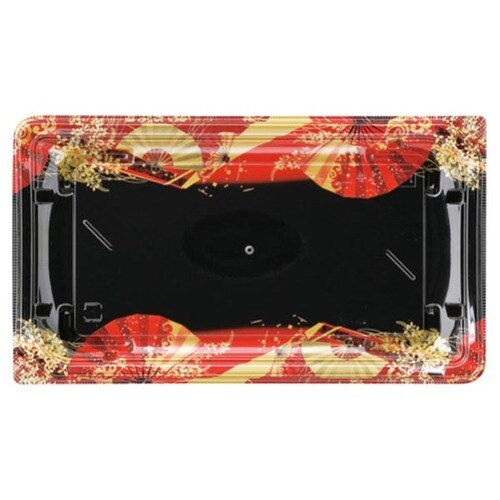 四季皿2−5 本体 扇ばやし赤 12セット