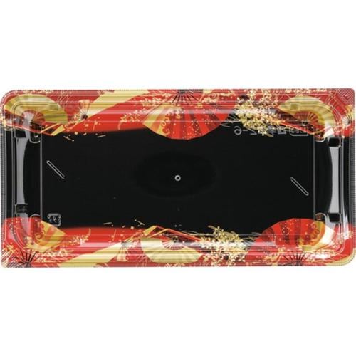 四季皿2−6 本体 扇ばやし赤 10セット