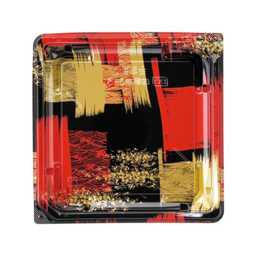 四季皿3−3 本体 角紋赤 12セット