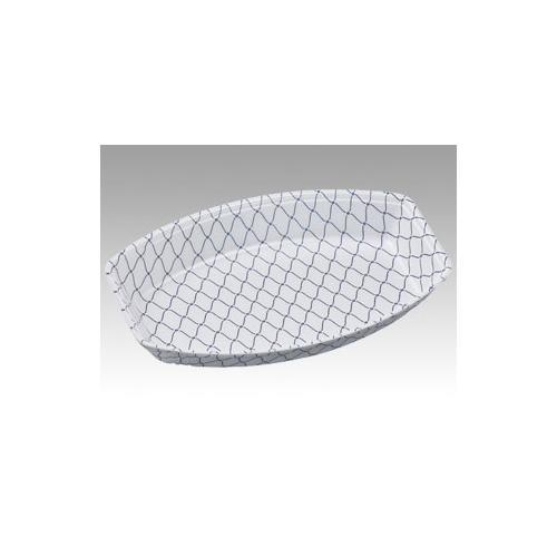 発泡トレー FL芝舟21−14 網ブルー ×24