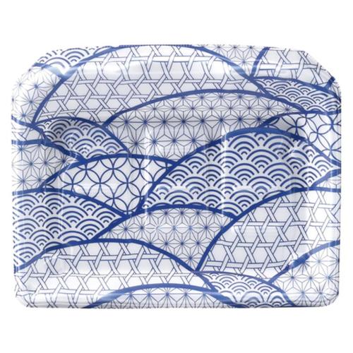 刺身容器 豊山24−19 本体 なみ紋青 ×12