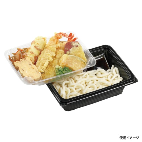 軽食容器DLV角19−14R(55)MSD黒×15