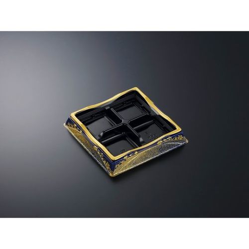 刺身容器 HS天城12−34Sまきえ紺−BK身×6