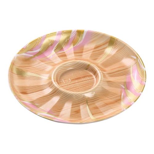 発泡トレーしゃぶしゃぶ255本体風紋木目ピンク×8