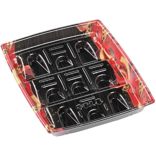 角盛鉢24−20(30)Dタテ 舞姫赤 8セット