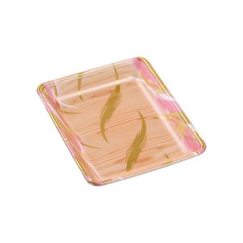 発泡トレーFLB−A25−30風紋木目ピンク×9
