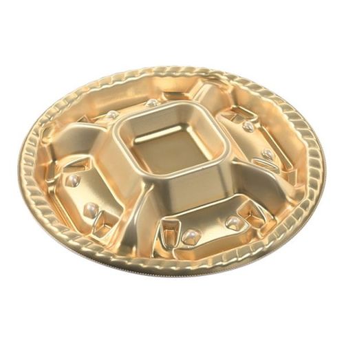 シェルトプラッター丸20浅 本体 金 12セット