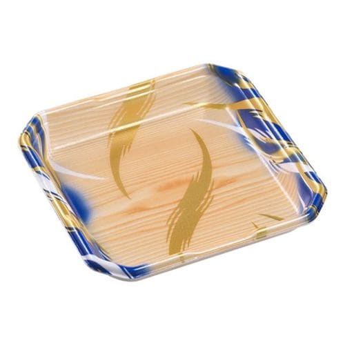 発泡トレーしゃぶしゃぶ1人浅(V)風紋木目青×12