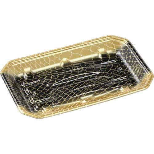 刺身容器豊漁27−17(27)Aエコ網金黒×10