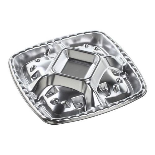 シェルトプラッター角20 本体 銀 18セット