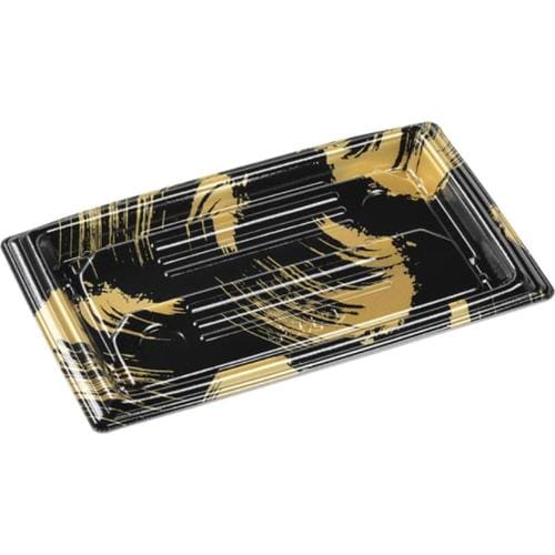 刺身容器 ひら盛28−17 本体 はけ風金 ×8