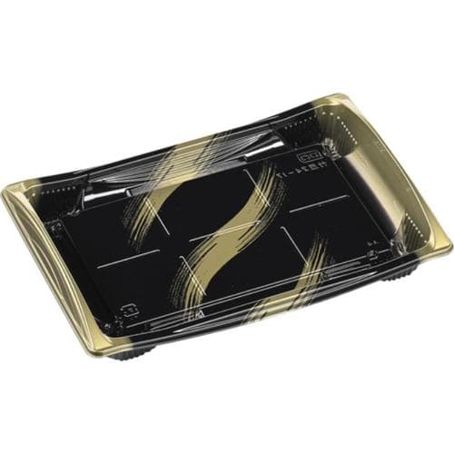 刺身容器 竹皿24−17 本体 はけ嵐金 8セット