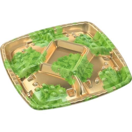 シェルトプラッター角40 本体 金リーフ ×20