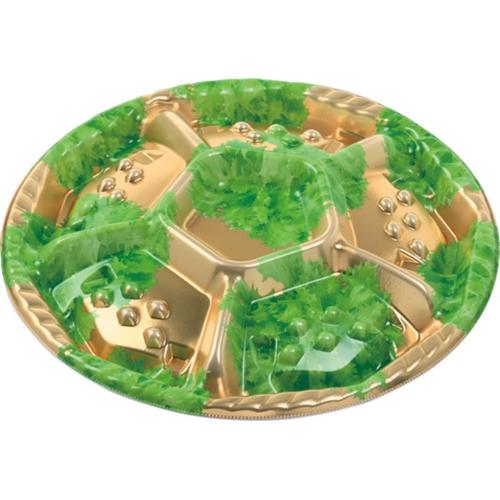 シェルトプラッター丸30 本体 金リーフ ×20