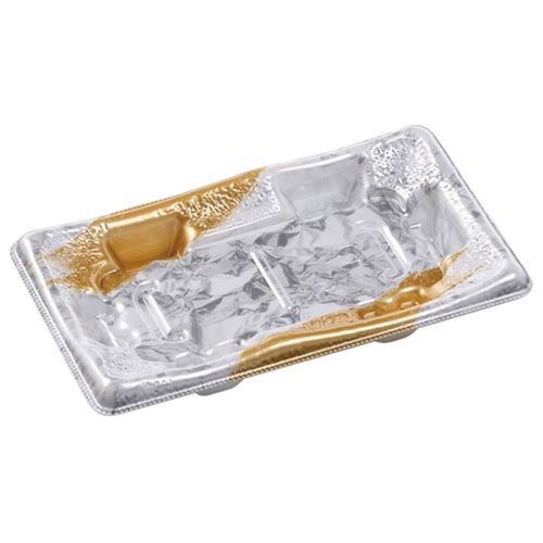 刺身容器 陶彩19−11 本体 あや筆金 ×24