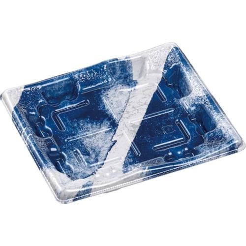 刺身容器 陶彩19−17 本体 陶ぞめ紺 ×16