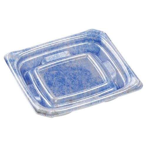 刺身容器Uステージ13−12本体クリスタル青×30