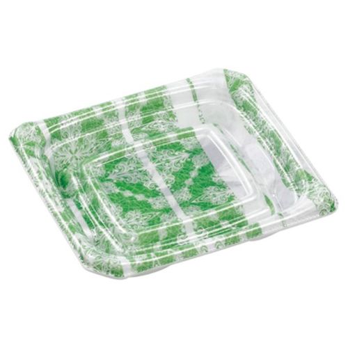 刺身容器Uステージ13−12本体グラス緑×30