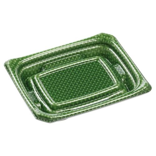 刺身容器Uステージ15−12本体クロスD緑×24