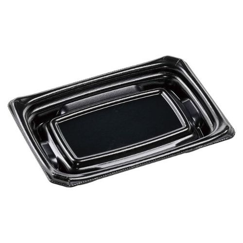 刺身容器 Uステージ17−12 本体 エコ黒×24