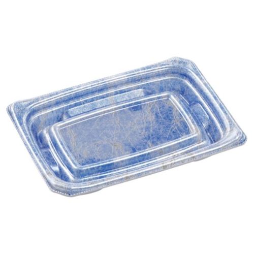 刺身容器Uステージ17−12本体クリスタル青×24