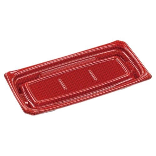 刺身容器Uステージ24−12本体クロスD赤×12