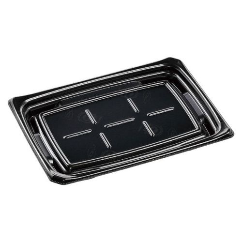 刺身容器 Uステージ24−17 本体 エコ黒×12