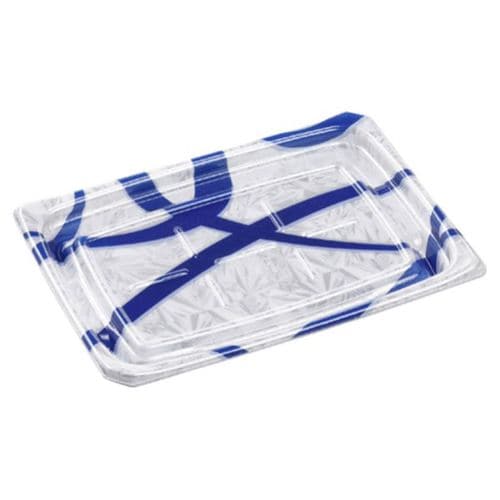 刺身容器Uステージ24−17本体サークル青×12