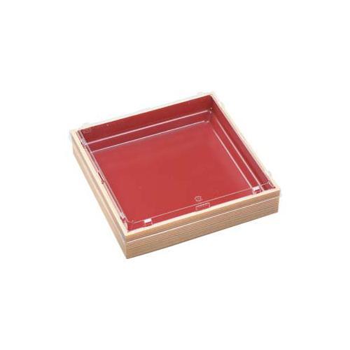 WPS−角235−235透明蓋付 柾目朱 9セット