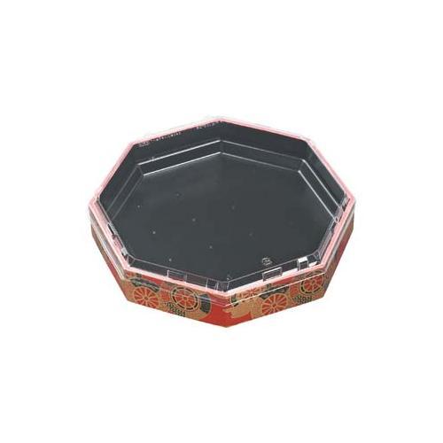 WPS−八角280透明蓋付 御所車黒 6セット