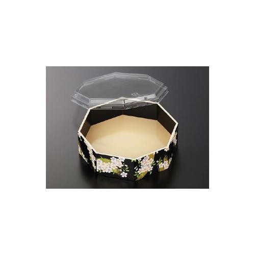 さが野八角5.1寸 宝扇華−黒(ボ) 20セット