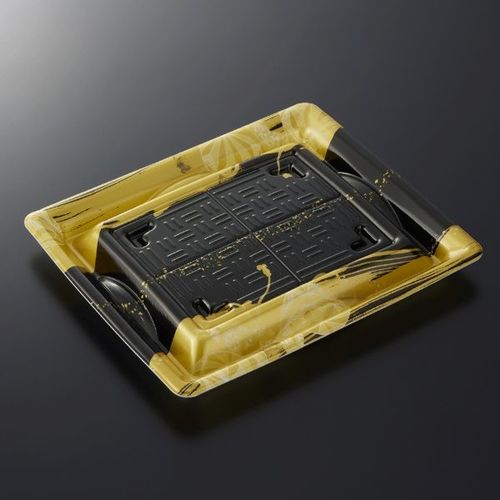 刺身容器 輝咲20−17 つやふでBK 身 ×12