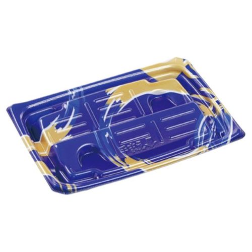 刺身容器Uステージ24−17−1盛台荒海紺金×12