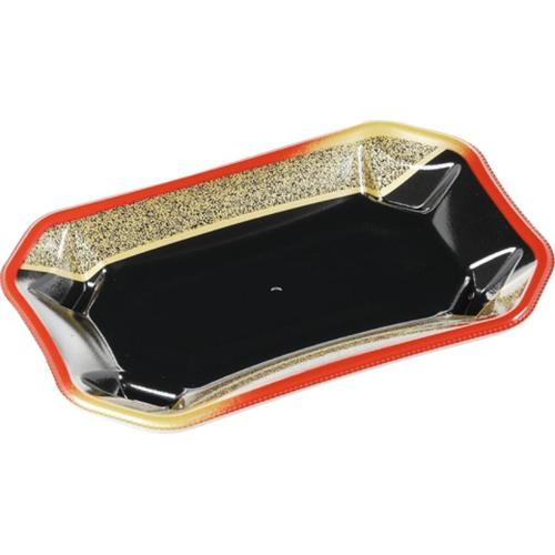 刺身容器 美彩20−13 本体 まき絵赤金 ×24