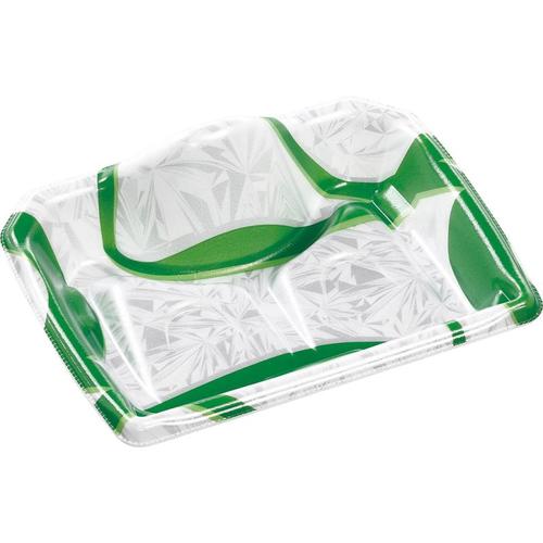 刺身容器 宝山18−14 本体 サークル緑 ×20