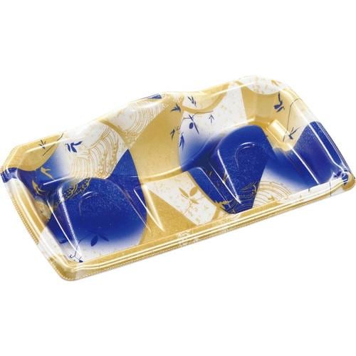 刺身容器 宝山24−14 本体 風光青 16セット