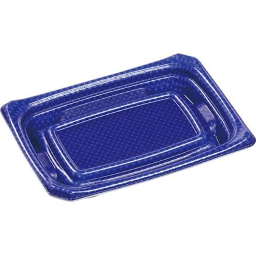 刺身容器Uステージ17−12本体クロスD青×24