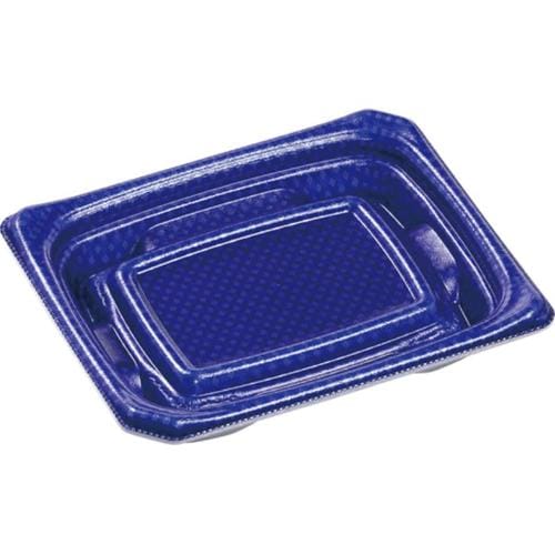 刺身容器Uステージ15−12本体クロスD青×24