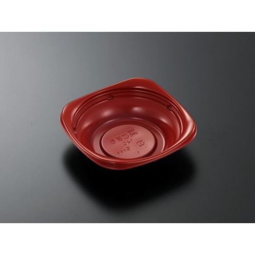 軽食容器 CT菜こまち 140 赤−BK 身×18