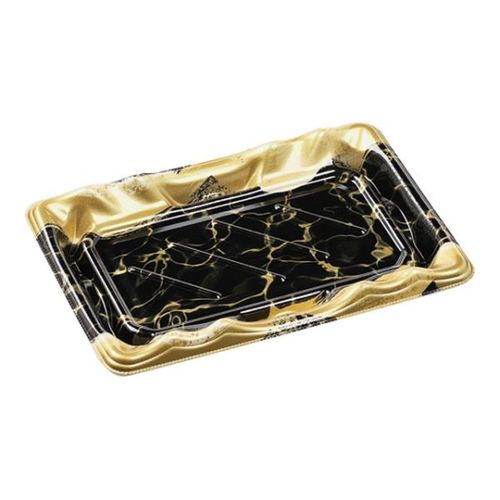 大波皿2−4(V1) 本体 黒なぎ金 18セット