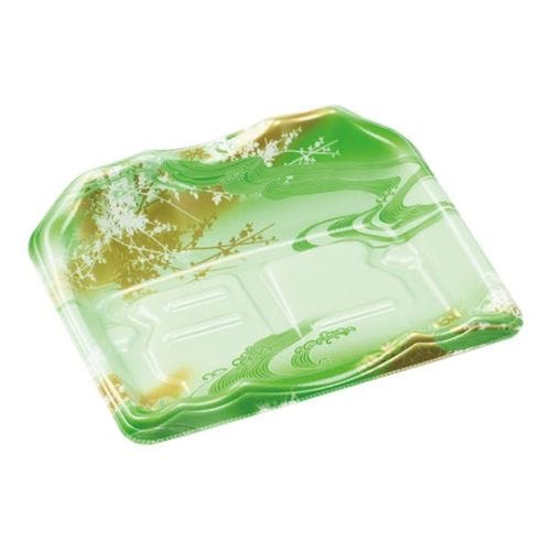 刺身容器 豊山20−16 本体 天の川緑 ×18
