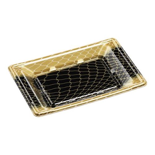 刺身容器 平舟20−13 本体 網金黒 30セット