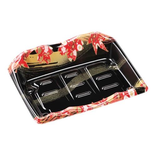 刺身容器 豊山24−19 本体 風花赤 12セット