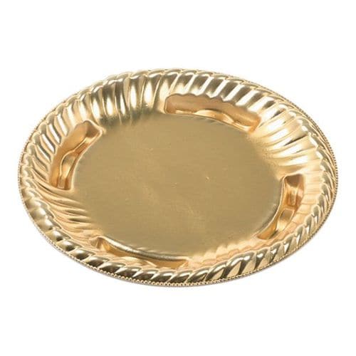 ティアラ丸皿17 本体 金 24セット