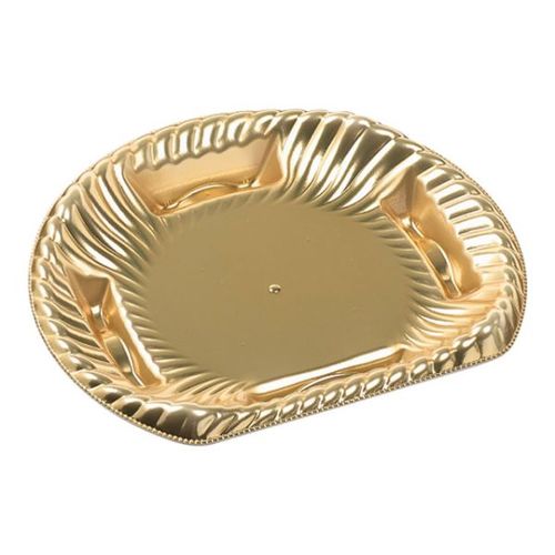 ティアラ半月皿18−16(V1)本体 金 ×24