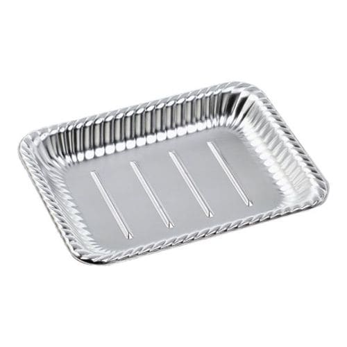 ティアラ角皿25−19 本体 銀 12セット