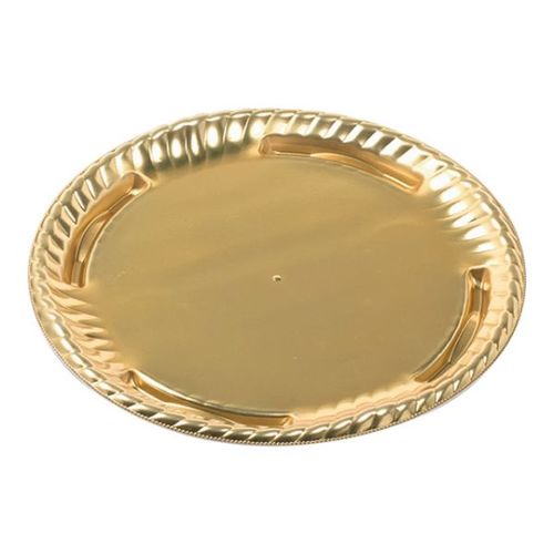 ティアラ丸皿25 本体 金 8セット