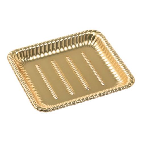 ティアラ角皿25−22 本体 金 12セット