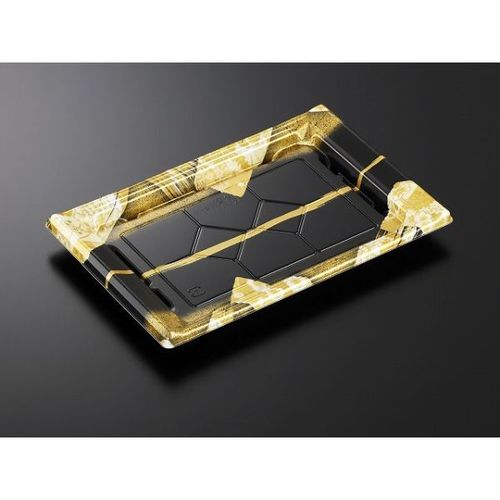 刺身容器CF宴角30−20帯代BK−BK身×15